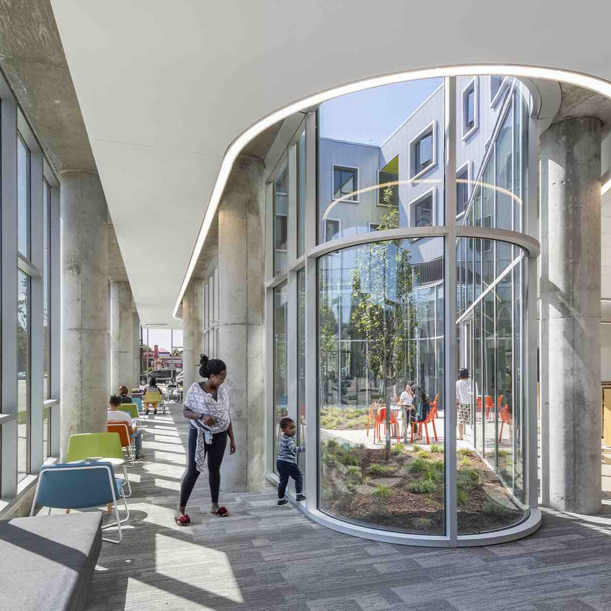 Northtown Library and Apartments. Image: Perkins & Will